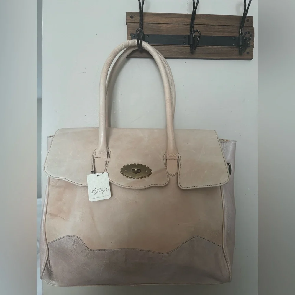 New🌟We the Free Sol Painted Leather Tote Bag